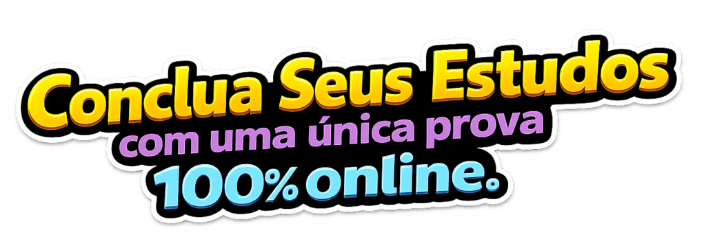 Supletivo rápido conclusão do ensino médio supletivo EAD confiável ensino médio online exame supletivo MEC