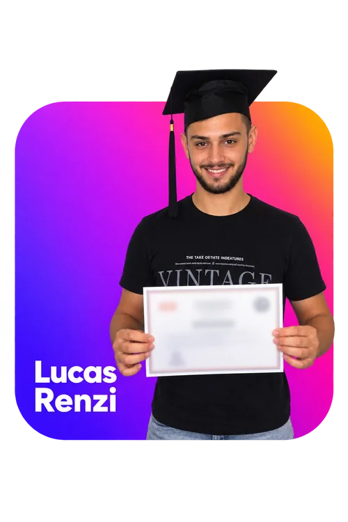 Lucas Renzi, aluno formado
